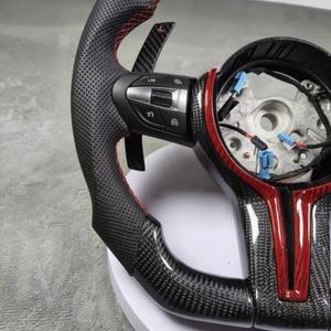 Volante de Fibra de Carbono Real con Paletas Anchas para <span class=keywords><strong>BMW</strong></span> F36 F20 M3 M4 F80 F82 E90 E91 E60 X5 F15 X6 F16 F10 F30 F32 <span class=keywords><strong>F60</strong></span> - Product Image 2