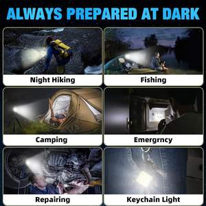 Lampe Torche LED Solaire Puissante Rechargeable en Gros, 3 LED, Porte-clés, Lampe Solaire Multifonction, Lampe de Poche - Product Image 2