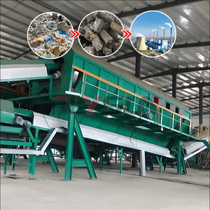 Système de tri des déchets de 200 tonnes par jour, machine de criblage des déchets à haute efficacité, équipement de gestion des déchets solides - Product Image 1