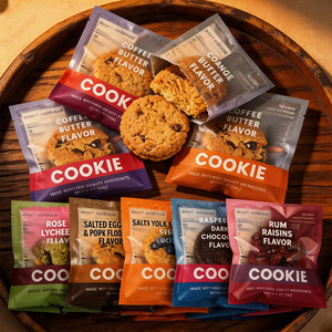 Bolsa Plana Transparente Personalizada con Impresión, Bolsa para Galletas Individual con Sellado Térmico para Envasado de Alimentos, Panaderí<span class=keywords><strong>a</strong></span> y Galletas con Logotipo - Product Image 1