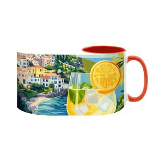 Image personnalisée Grande tasse en grès coloré de 15oz avec design moderne lavable au lave-vaisselle et au micro-ondes Fabriquée aux États-Unis pour les cadeaux promotionnels professionnels - Product Image 6