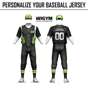 Custom-<strong>designed</strong> <strong>Baseball</strong> Uniform Sets Rock-bottom Prices Heat-Transfer Printed <strong>Baseball</strong> <strong>Jerseys</strong> Men Plus Size Moisture Wicking - Product Image 1