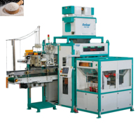 Machine de pesage, de remplissage et de scellage automatique de sacs tissés QZB-900D, 5-25 kg, avec triple capteur et changement automatique de produit pour le riz et les céréales
