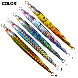 Señuelo <span class=keywords><strong>de</strong></span> Pesca Vertical <span class=keywords><strong>de</strong></span> Metal para Agua Salada, con Ojos Láser 3D Luminosos, <span class=keywords><strong>de</strong></span> Aleación <span class=keywords><strong>de</strong></span> Plomo <span class=keywords><strong>de</strong></span> Hundimiento Rápido, 80g 300g, para Pesca en Alta Mar y Océano - Product Image 3