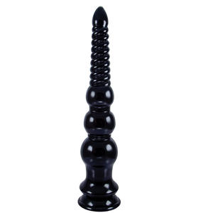 Hula Kraal Zuignap Slanke Pvc-Vormige Anale Plug Kristallen Transparante Bal Lange Anale Strook Aan De Achterkant Van De Anus - Product Image 5