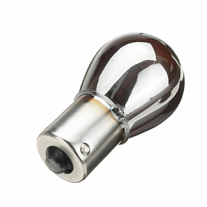 Car Tail Lamp Silver / <strong>Chrome</strong> Amber High Quality Glass 12V/21W PY21W S25 BAU15s Stop Light <strong>Indicator</strong> <strong>Bulb</strong> - Product Image 4