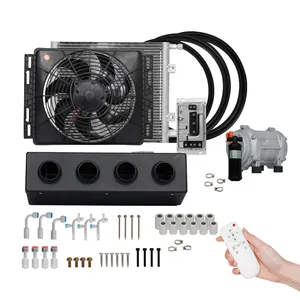 Electrical battery operated air conditioning kit 12v 24v universal for cars