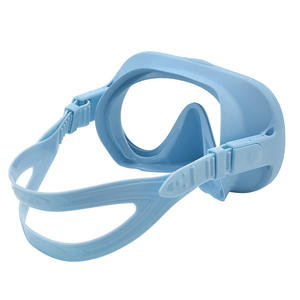 潜水面罩防雾高清硅胶4.0毫米镜头2窗钢化玻璃防水免费潜水浮潜男士深潜 - Product Image 4