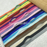 En stock 140 + couleurs 1-6CM personnalisé armure toile en nylon doux tissé sangle élastique ceinture pour vêtements de yoga