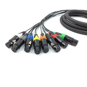 Câbles multipaires 8 canaux TRS 1/4'' vers <span class=keywords><strong>XLR</strong></span> – Câbles audio stéréo équilibrés <span class=keywords><strong>Jack</strong></span> 6,35 mm vers <span class=keywords><strong>XLR</strong></span> <span class=keywords><strong>femelle</strong></span> pour scène et studio - Product Image 3