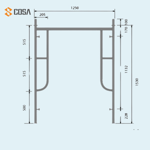 Échafaudage complet en acier galvanisé, conception graphique, support technique en ligne, pour bâtiments de bureaux au Vietnam - Product Image 2