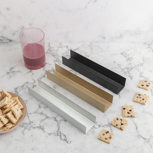 Stampo per Baguette Francese Lungo a Forma di U con Rivestimento Antiaderente, Stampo in Lega di Alluminio Anodizzato per Biscotti, Crostata, Sandwich - Product Image 1