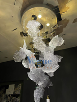 Plafonnier led suspendu en verre, design moderne, simple, luxueux, E27, 9W