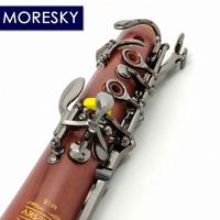 MORESKY Professional Soprano Clarinet Bb Rosewood Mopane Body 17-Key Black Nickel Plating Customized Model M18