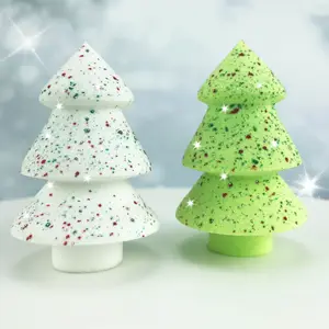 लेटेक्स नि: शुल्क क्रिसमस उपहार असली मेकअप स्पंज सेट तकनीक सौंदर्य सम्मिश्रण स्पंज