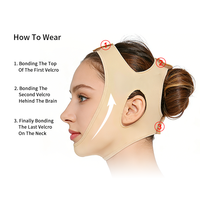 Meilleures ventes : Bandeau amincissant pour le visage, effet lifting en V pour les joues, sangle de maintien pour affiner le menton et la ligne du visage
