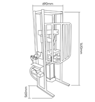 Compresseur de ressorts pneumatique à pédale avec pinces réglables, cage de sécurité, en acier robuste, vertical, pour garage et atelier