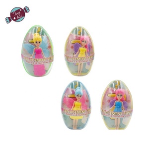 Jouet d'œuf surprise en plastique coloré rempli de capsules, jolies poupées princesses de 3,5 pouces, jouet de bonbons - Product Image 2