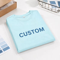 T-shirt pour homme avec logo personnalisé brodé, service OEM, t-shirt en coton à manches courtes personnalisé pour un usage quotidien