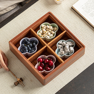 Platos de cerámica con forma de flor, tazones pequeños de porcelana para postres, para servir frutas en fiestas de té - Product Image 2