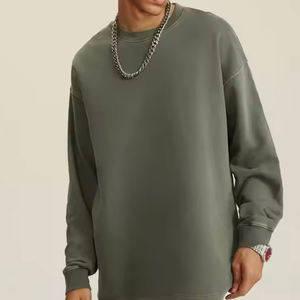 Oversizedside Vent Dropped Shoulder 100% algodón Heavyweight Oversized Venta <span class=keywords><strong>al</strong></span> por mayor Hombres Unisex Camiseta Sudadera Streetwear - Product Image 4