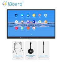 Tableau blanc interactif infrarouge LED 75 pouces, résolution 4K, multi-touch, avec fonction IA