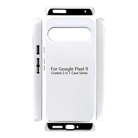 Coque de téléphone 2-en-1 Subbank en sublimation 3D pour Google Pixel 9/9 Pro – Design simple et créatif, finition mate et brillante