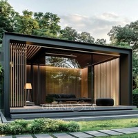 Auvents d'extérieur de luxe Auvents solaires Patio Terrasse Auvent Gazebo électrique étanche Persienne bioclimatique Pergola en aluminium