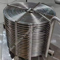 Bobine de refroidissement par immersion en acier inoxydable 316 haute efficacité pour réservoir d'eau, qualité alimentaire, industrie des boissons et de la brasserie