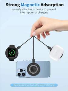 Soporte de Carga Inalámbrico Multifuncional 3 en 1 para Teléfono Móvil, Compatible con iPhone 14 y 15, Auriculares y Reloj - Product Image 6