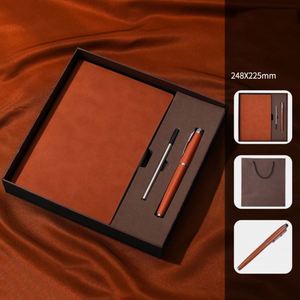 Cadeaux IStapromo, fabricant de haute qualité, ensemble cadeau carnet en cuir A5 et recharge de stylo, logo personnalisé, carnet et stylo d'affaires - Product Image 5