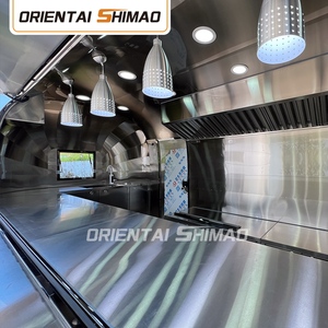 Oriental shimao Airstream nhượng Bộ đường phố thép không gỉ thực phẩm giỏ hàng BBQ foodtrucks thực phẩm di động Trailer thực phẩm bán hàng tự động xe tải - Product Image 5