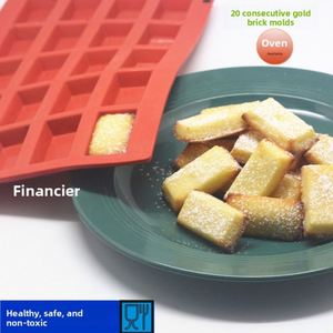 Moule à pâtisserie française Tangchu Financier, moule à gâteau rectangulaire en forme de brique d'or pour gelée de poisson, non toxique, en vrac, pour four domestique - Product Image 3