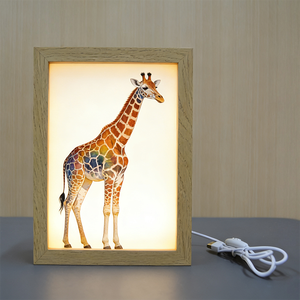 Enseigne lumineuse LED rectangulaire pour café, enseigne publicitaire décorative en MDF pour extérieur, à suspendre au mur - Product Image 5