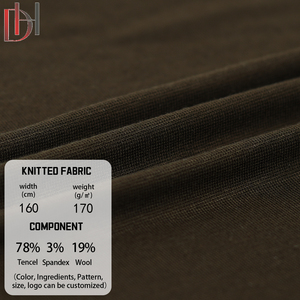 Trọng lượng nhẹ cho len Pique vải căng tùy chỉnh thanh lịch treo lên màu sắc phong phú bão hòa Mẫu dịch vụ cung cấp - Product Image 3