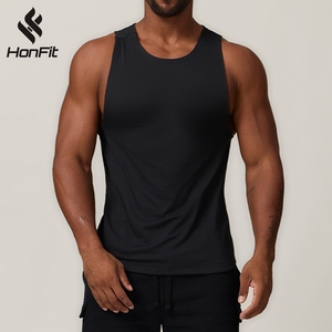 Débardeurs de sport sans manches pour hommes, entraînement de musculation, fitness, logo personnalisé, séchage rapide, respirant, vêtements de sport actifs, singlet - Product Image 1