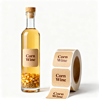 Étiquettes personnalisées en papier kraft style BOPP pour bouteilles de bière artisanale, ale, lager, emballage de bouteilles, vignerons, distillateurs