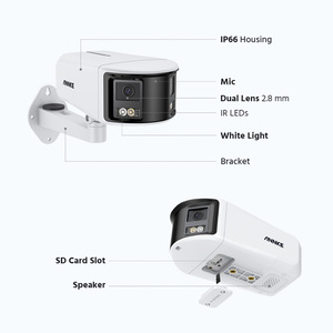 Telecamera di Rete Panoramica ANNKE FCD600 8MP PoE IP a Doppia Lente 180° °   Telecamera <span class=keywords><strong>CCTV</strong></span> Ibrida Intelligente FoV con Audio Bidirezionale, Slot per Scheda SD e Tecnologia AI - Product Image 6