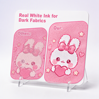 Nouvelle imprimante DTF CMYK avec encre blanche, machine de transfert direct sur film automatique, impression de vêtements personnalisés sur tissu foncé, format A3, certifiée CE