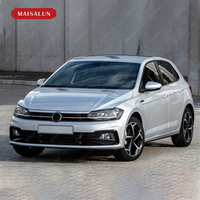 Neues Karosserie-Kit im GTI-Stil aus Schwarzem Kunststoff für Volkswagen Polo 2019 Facelift mit Frontstoßstange, Seitenschwellern und Diffusor-Upgrade