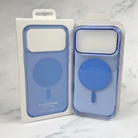 NOUVEAU Étui de téléphone magnétique transparent 1:1 en PC pour iPhone 17/18 Pro Max 17/18 Pro, anti-jaunissement avec bouton IC AI