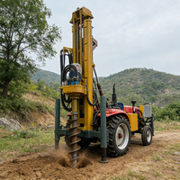 Foreuse rotative portative pour puits d'eau, 180 m, moteur diesel, profondeur de forage 200 m 300 m, pompe, moteur, boîte de vitesses, engrenage central
