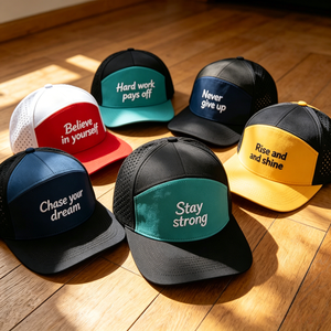 <span class=keywords><strong>Gorra</strong></span> de Golf Personalizada con Logotipo Bordado, Visera Plana, Cierre a Presión, 5 Paneles, Secado Rápido, Impermeable, con Perforaciones Láser, para <span class=keywords><strong>Hombre</strong></span> y Mujer - Product Image 2