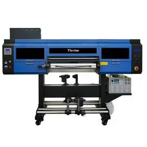 60 cm UV DTF Machine i3200/i1600 Card Label Printer Custom Wholesale 60cm Large logo ready to peel 3D crystal printing machine