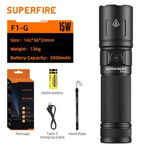 ไฟฉายตั้งแคมป์แบบชาร์จไฟได้ผ่าน USB กันน้ำ 1100LM พร้อมโฟกัสปรับได้และแบตเตอรี่ 26650 ที่ทรงพลัง - Product Image 2