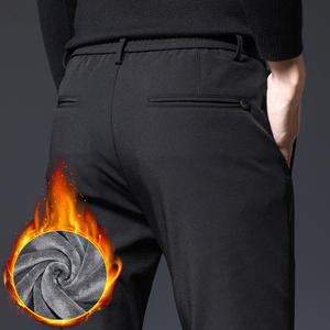 Best-seller Pantalons décontractés à jambe droite amples et épais en velours pour hommes - Product Image 6