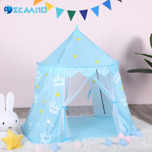 Seamind - Tienda <span class=keywords><strong>de</strong></span> campaña infantil <span class=keywords><strong>de</strong></span> tela <span class=keywords><strong>de</strong></span> alta calidad, estilo <span class=keywords><strong>castillo</strong></span> <span class=keywords><strong>de</strong></span> princesa, fácil instalación, 130x110x130cm - Product Image 2