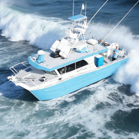 Kapal Pesiar Mewah Aluminium Gospel 36ft 11m Cabin Cruiser Twin Hull Power Catamaran Kapal Pancing Dijual