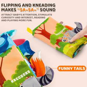 3 pezzi libri da bagno in tessuto morbido per neonati e neonati con ritagli sensoriali giocattoli per <span class=keywords><strong>Baby</strong></span> Shower - Product Image 3