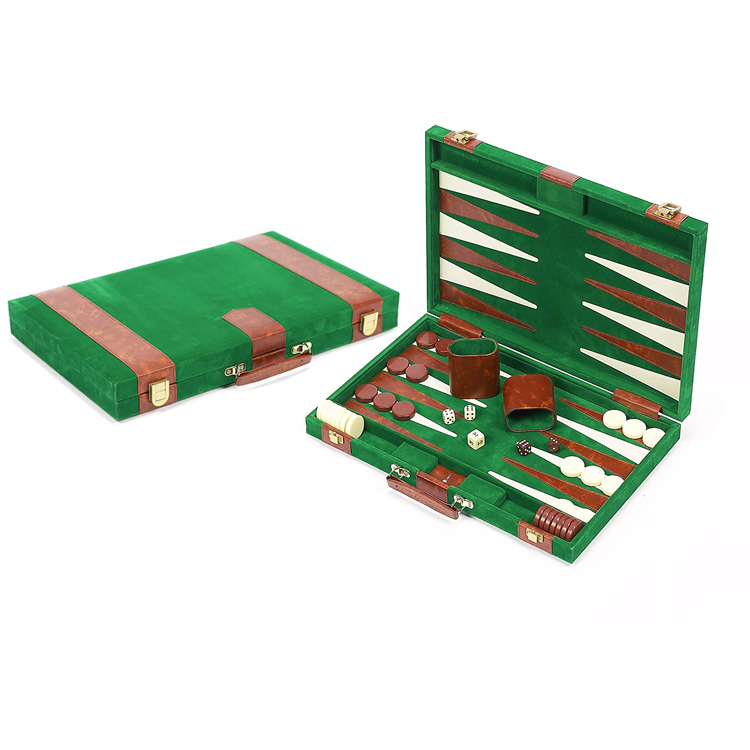 Традиционный дорожный бархатный Игровой Набор для Нарды из ПУ